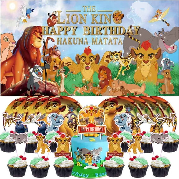 Lion Guard Party Supplies Birthday Decorations Plates Banner Kids Cake Toppers Set Decor