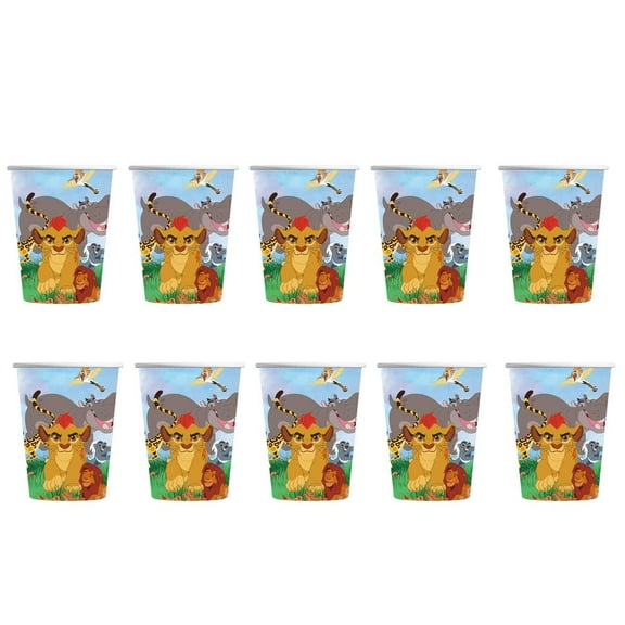Lion Guard Party Supplies Cups Birthday Tableware Disposable Paper Mouthwash Drinking Cups