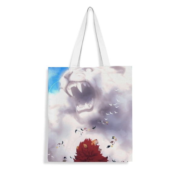 Lion Guard canvas Tote Bag handbag: Stylish and practical tote bag for women, ideal for everyday shopping. Reusable with an inner zipper, size is 13.8 x 15.8 inches (35x40cm).