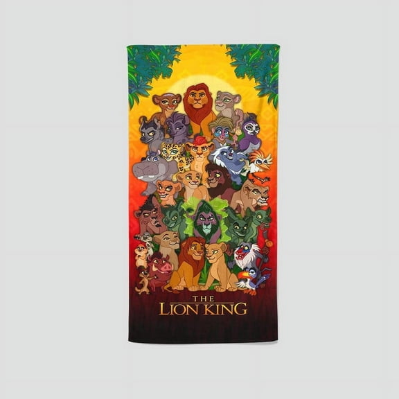 Lion Guard's single-sided towel features a unique design, making it an ideal gift for fans. Suitable for gym, yoga, boxing, and sunbathing, it's 13.8"x28.7"35cm75cm.