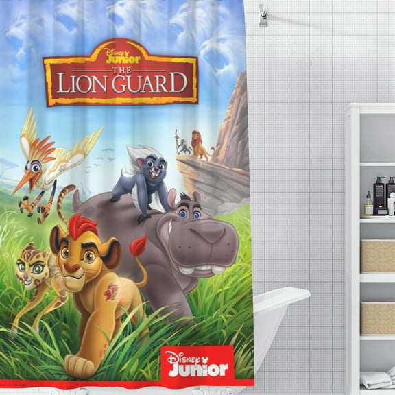 Lion Guard-theme Bathroom Shower Curtain Home Decor,Bath Curtains Durable Waterproof Bath Curtain , Adluts Girls Boys Bathroom Decor House Gifts 60x71inch150cmX180cm