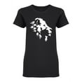 thumbnail image 1 of Lion Head Black And White Design Shaped Tee Women's -Image by Shutterstock, 1 of 2