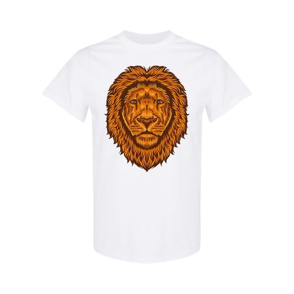 Lion Head Detailed Style T-Shirt Men -Image by Shutterstock, Male XX-Large
