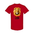 thumbnail image 1 of Lion Head Graphic  T-Shirt Men -Image by Shutterstock, Male 3X-Large, 1 of 2