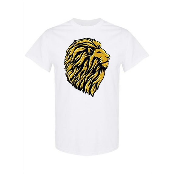 Lion Head Graphic T-Shirt Men -Image by Shutterstock, Male Small