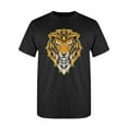 thumbnail image 1 of Lion Head Graphic T-Shirt Men -Image by Shutterstock, Male XX-Large, 1 of 2
