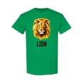 thumbnail image 1 of Lion Head Graphic  T-Shirt Men -Image by Shutterstock, Male x-Large, 1 of 2