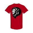 thumbnail image 1 of Lion Head Mascot Graphic T-Shirt Men -Image by Shutterstock, Male Large, 1 of 2