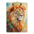 thumbnail image 1 of Lion Head Painting Acrylic Clipboards 12 x 9 Inch A4 Size with Low Profile Clip Hanging Clipboard for Classroom School Office, 1 of 8