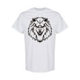 thumbnail image 1 of Lion Head Silhouette T-Shirt Men -Image by Shutterstock, Male Medium, 1 of 2