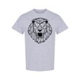thumbnail image 1 of Lion Head Sketch Graphic T-Shirt Men -Image by Shutterstock, Male Large, 1 of 2