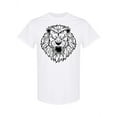 thumbnail image 1 of Lion Head Sketch Graphic T-Shirt Men -Image by Shutterstock, Male Large, 1 of 2