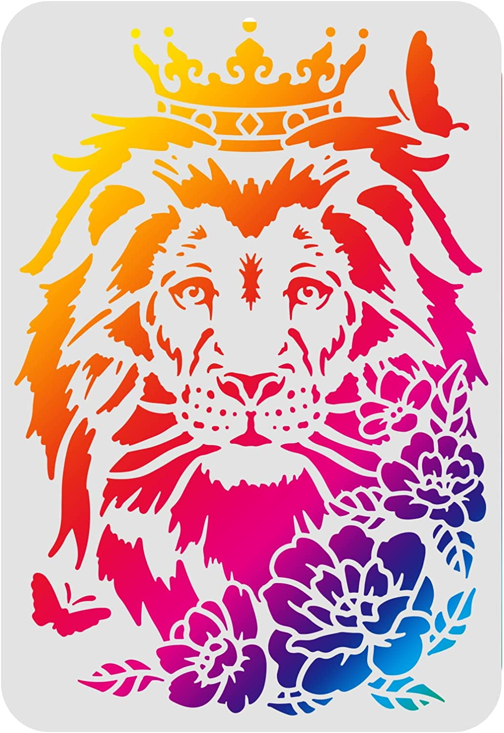 Lion Head Stencil Template 11.7x8.3 inch African Big Cat Wild Animal Reusable Drawing Painting Stencil for Painting on Wood Furniture Walls Crafts DIY Paper and Fabric - Walmart.com lion-head-stencil-template-11-7x8-3-inch-african-big-cat-wild-animal-reusable-drawing-painting-stencil-for-painting-on-wood-furniture-walls-crafts-diy-paper-and-fabric-walmart-com