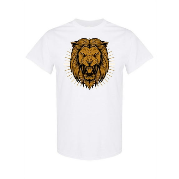 Lion Head Style T-Shirt Men -Image by Shutterstock, Male Large