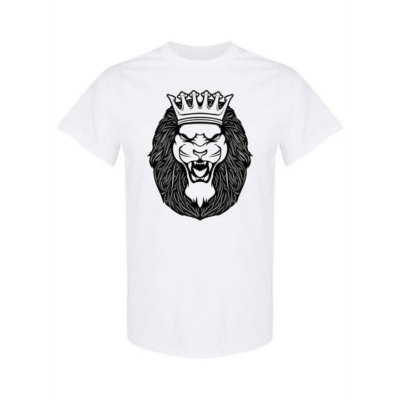 Lion  Head T-Shirt Men -Image by Shutterstock, Male Large