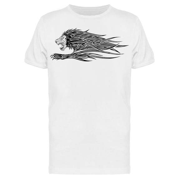 Lion Head Tattoo Art Tee Men's -Image by Shutterstock