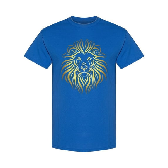 Lion Head Tattoo Design T-Shirt Men -Image by Shutterstock, Male Large