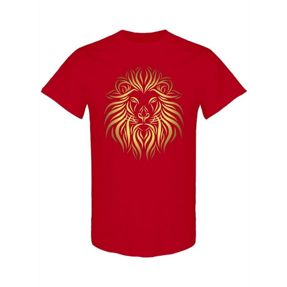Lion Head Tattoo Design T-Shirt Men -Image by Shutterstock, Male Large