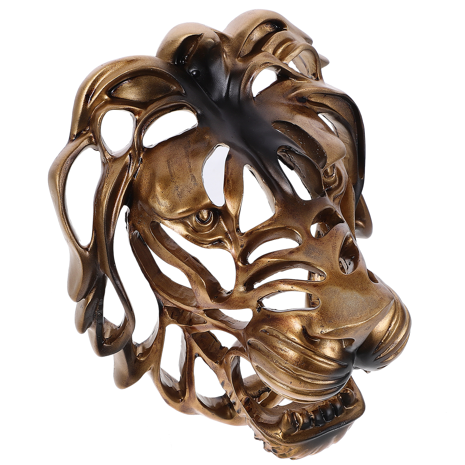 Lion Head Wall Decor Living Room Resin Lion Head Sculpture Lion Head