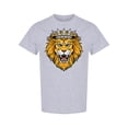 thumbnail image 1 of Lion Head With Crown Graphic T-Shirt Men -Image by Shutterstock, Male Medium, 1 of 2
