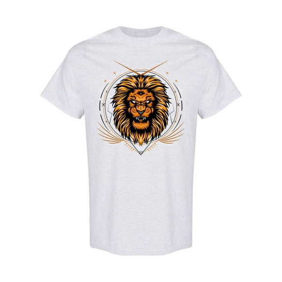 Lion Head With Sacred Design T-Shirt Men -Image by Shutterstock, Male XX-Large