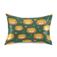 thumbnail image 1 of Lion Heart Pattern Pillowcase King Size 40''x20'' Satin Double-Sided Print Soft Wrinkle Resistant, 1 of 9