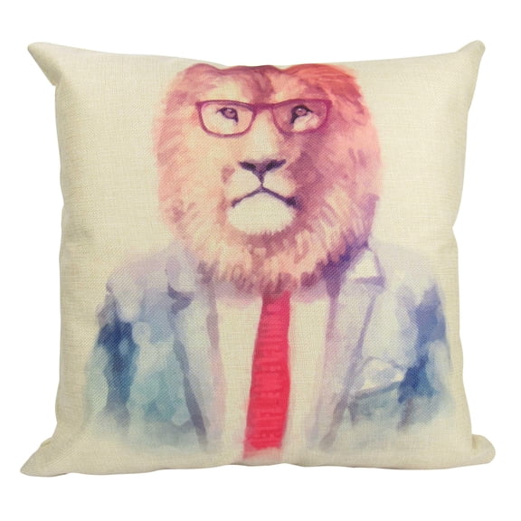 Lion | Hipster | Pillow Cover | Hipster Lion | Throw Pillow | Home Decor | Animal Art | Animal | Cute Throw Pillows | Best Throw Pillows