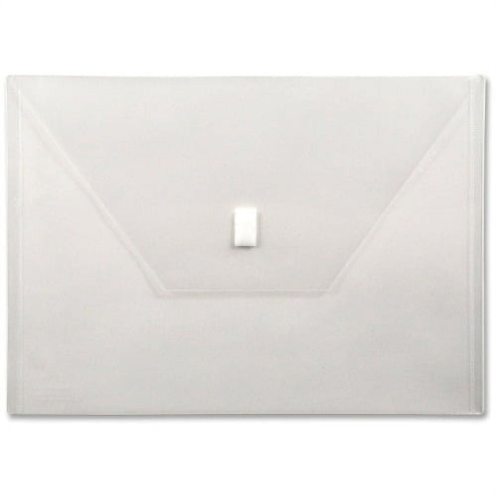 Jam #10 Plastic Envelopes, 5.3x10x1, 6/Pack, Assorted, Button String, 1 inch Expansion, Size: 5.25 x 10
