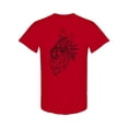 thumbnail image 1 of Lion In Feather Headdress Design T-Shirt Men -Image by Shutterstock, Male Large, 1 of 2