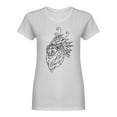 thumbnail image 1 of Lion In Feather Headdress  Shaped T-Shirt Women -Image by Shutterstock, Female Large, 1 of 2