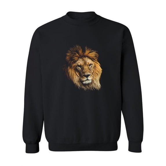Lion In The Dark Sweatshirt Women -SPIdeals Designs, Female Medium