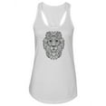 thumbnail image 1 of Lion In Zentangle Style Tank Women -Image by Shutterstock, Female XX-Large, 1 of 4