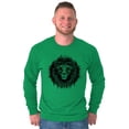 thumbnail image 1 of Lion Jungle Symbolic Spirit Animal Long Sleeve TShirt Men Women Brisco Brands S, 1 of 6