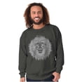 thumbnail image 1 of Lion Jungle Symbolic Spirit Animal Sweatshirt for Men or Women Brisco Brands S, 1 of 6