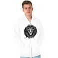 thumbnail image 1 of Lion Jungle Symbolic Spirit Animal Unisex Fleece Graphic Zip Up Hoodie Brisco Brands 2X, 1 of 5