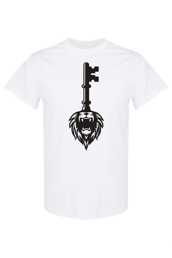 Lion Key T-Shirt Men -Image by Shutterstock, Male Small