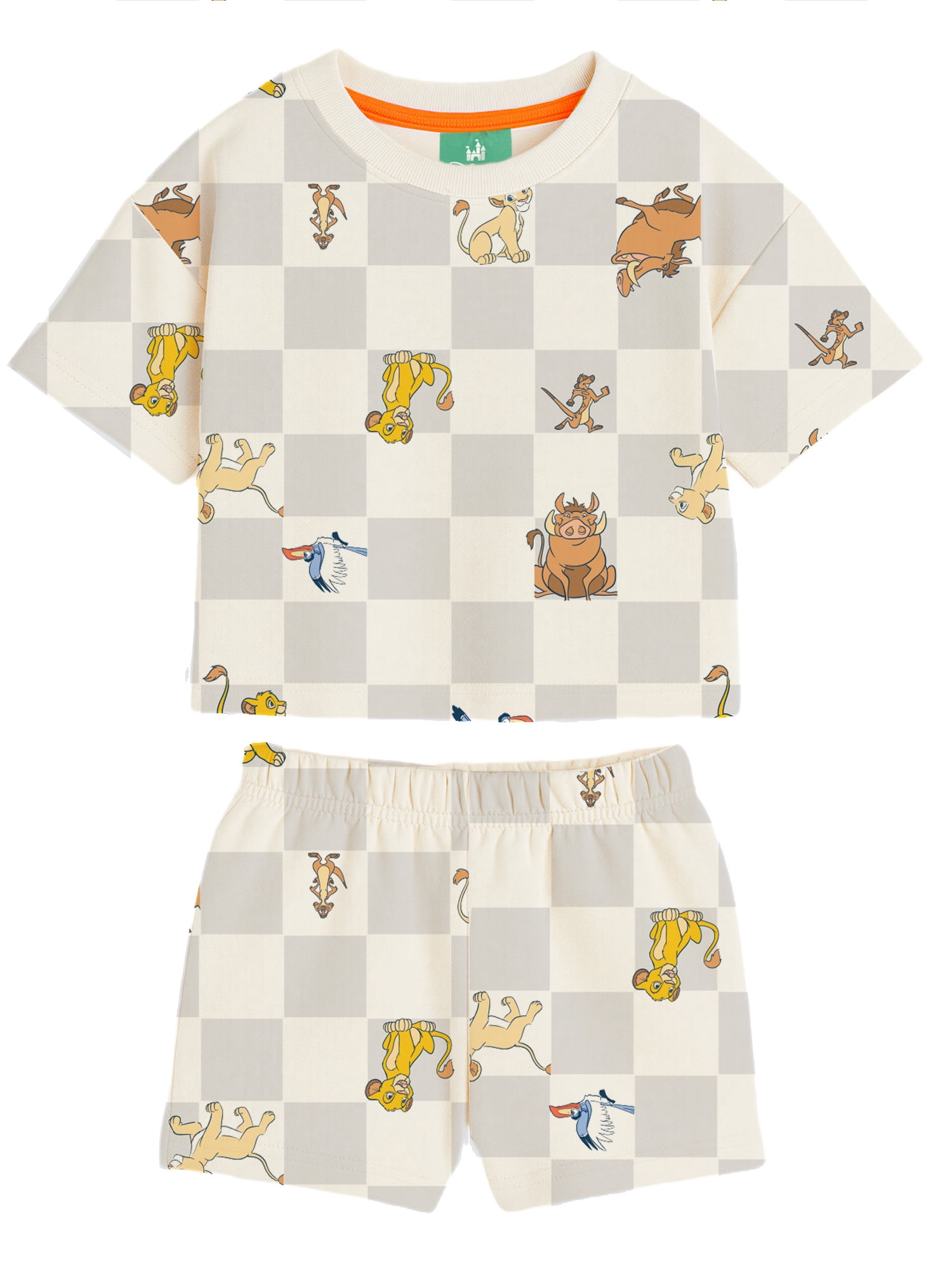 Lion King Baby Boy 2 Piece French Terry Short Set, Sizes 0-24 Months