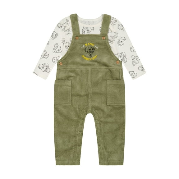 Lion King Baby Boy Overall Set, Sizes 0-24 Months