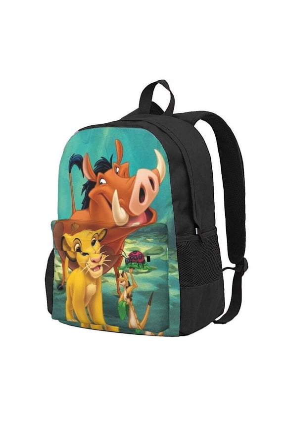 Lion Kin Backpack Anime Computer Bag Hiking Bookpack Bag for Adult 16.5in