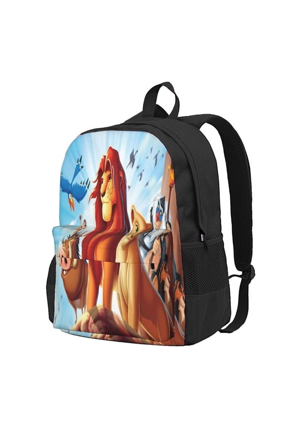 Lion Kin Backpack Anime Computer Bag Hiking Bookpack Bag for Adult 16.5in