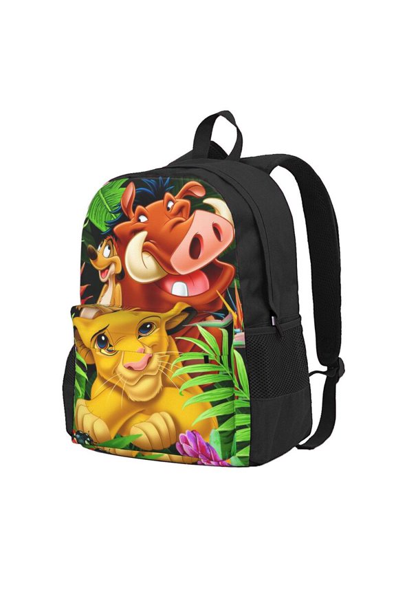 Lion Kin Backpack Anime Computer Bag Hiking Bookpack Bag for Adult 16.5in
