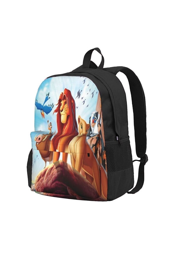 Lion Kin Backpack Anime Computer Bag Hiking Bookpack Bag for Adult 16.5in