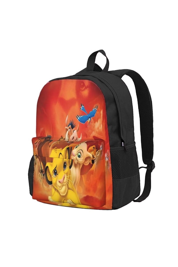 Lion Kin Backpack Anime Computer Bag Hiking Bookpack Bag for Adult 16.5in