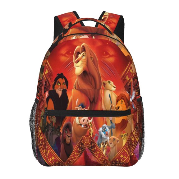 Lion Kin Backpack Cute Cartoon Lightweight Backpacks Portable Outdoor Travel Backpack Laptop Bag