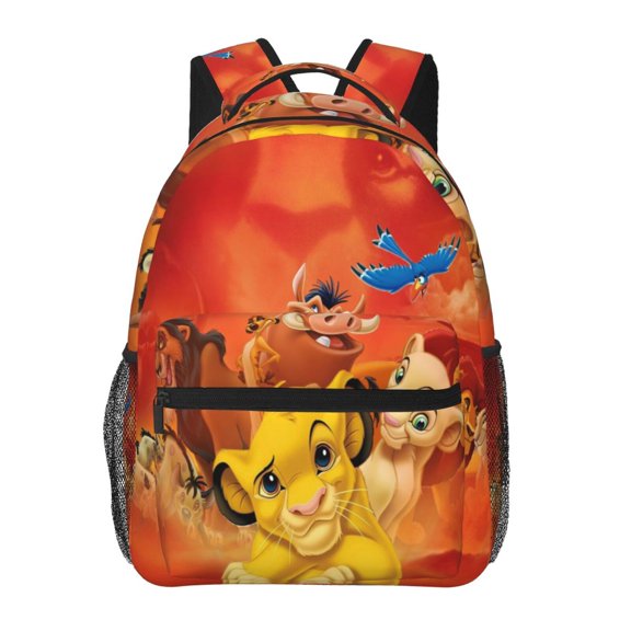 Lion Kin Backpack Cute Cartoon Lightweight Backpacks Portable Outdoor Travel Backpack Laptop Bag