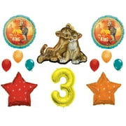 C & S PARTY SUPPLY Lion King Balloons 3rd Happy Birthday Party Decorations Supplies Simba Nala