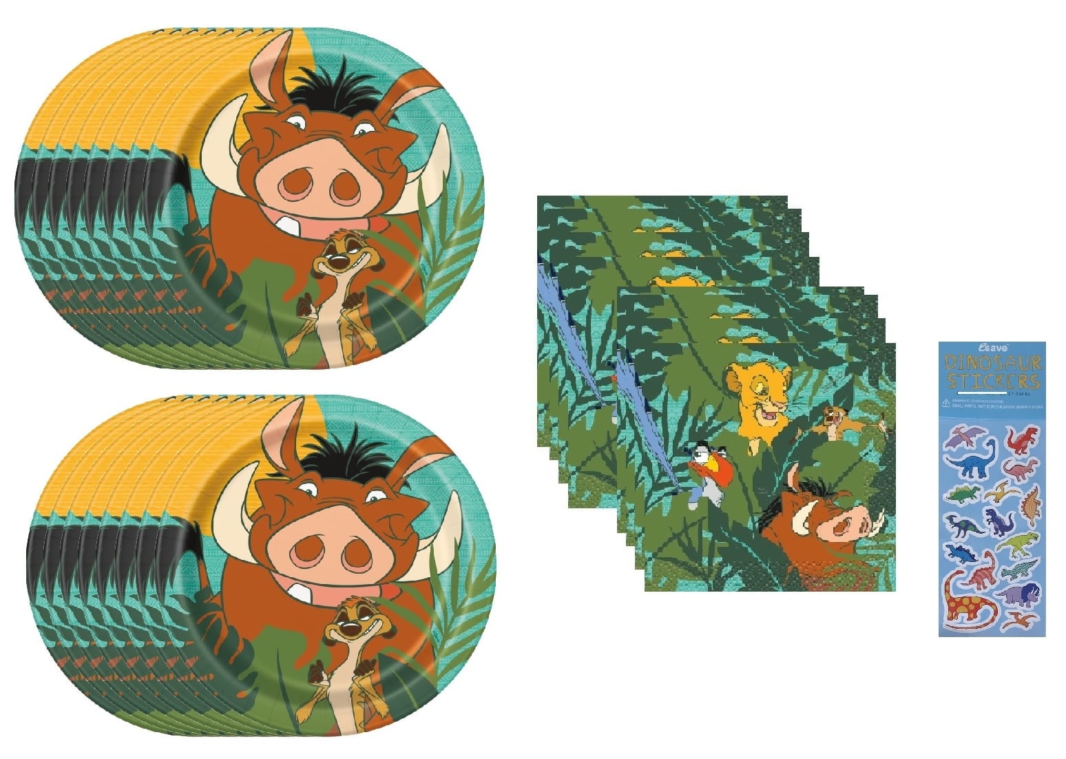 Lion King Birthday Baby Shower Party Supplies Bundle includes 16 ...