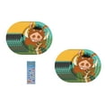 thumbnail image 1 of Lion King Birthday Baby Shower Party Supplies Bundle includes 16 Dessert Cake Plates and 1 Dinosaur Sticker Sheet, 1 of 3