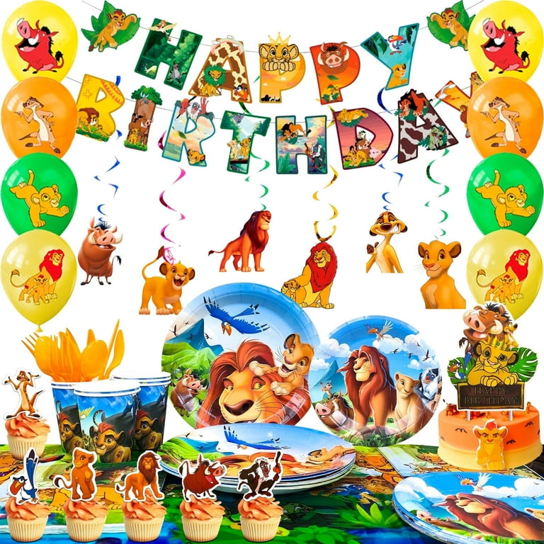 ElifJoyDeco Lion King Birthday Party Supplies, Decorations