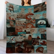 The Lion King Blanket, Soft Cozy Fluffy Plush Throw Blanket for Boys Girls Young Adults, Warm Flannel Blanket for Living Room Bedroom Couch Bed 30"x40"